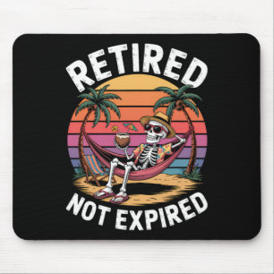 Mousepad Esqueleto Aposentado Não Expirado Na Praia Verão V