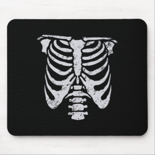 Mousepad Esqueleto Caixa Torácica Fácil Fantasia de Hallowe