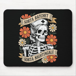 Mousepad Esqueleto da Enfermeira Mais ou Menos Rígida Mais