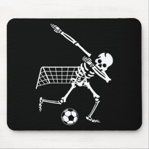 Mousepad Esqueleto Dabbing Humor de Futebol Presente Divert