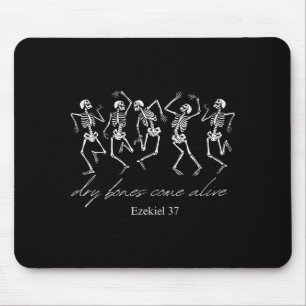 Mousepad Esqueleto Dançante Ossos Secos Vêm à Vida Ha Crist