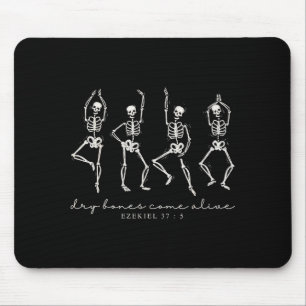 Mousepad Esqueleto Dançante Ossos Secos Vêm à Vida Ha Crist