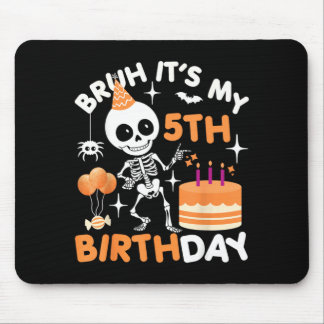 Mousepad Esqueleto de Aniversário de Halloween Engraçado Br