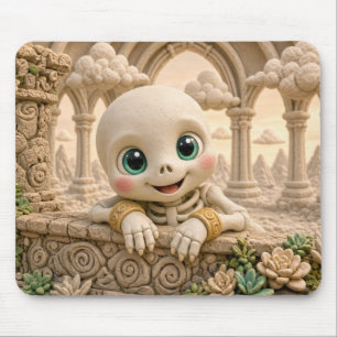 Mousepad Esqueleto de Bebê Fofo, Mitológico
