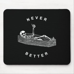 Mousepad Esqueleto De Crânio Nunca Melhor No Hallowee De Co