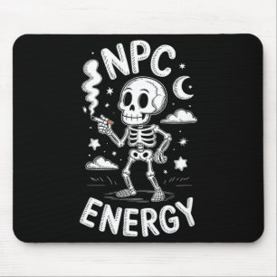 Mousepad Esqueleto de energia Npc meme engraçado