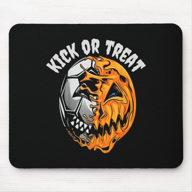 Mousepad Esqueleto de futebol do Halloween (Frente)