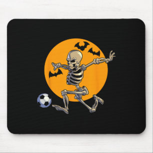 Mousepad Esqueleto de futebol no Halloween para homens e me