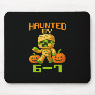 Mousepad Esqueleto de Halloween Assombrado Número Seis Sete