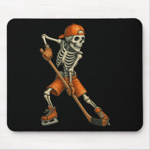 Mousepad Esqueleto de Halloween Hóquei no Gelo Temporada As