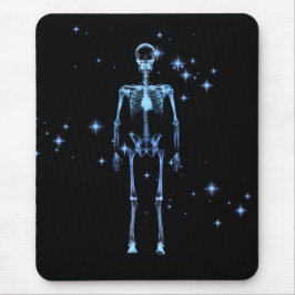 Mousepad Esqueleto de Raio X espumante - Azul