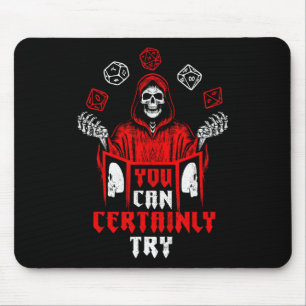 Mousepad Esqueleto de RPG Gaming Você pode certamente tenta