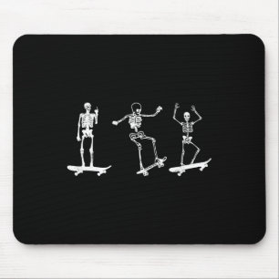 Mousepad Esqueleto de skate Fã de skate Skate Esquiador