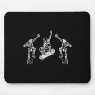 Mousepad Esqueleto de skate patinação novidade vintage retr