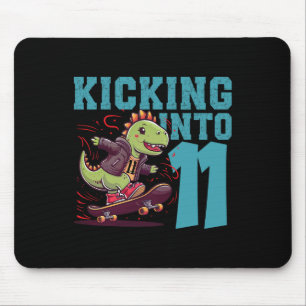 Mousepad Esqueleto de T-Rex de skate de 11 anos de idade Bi