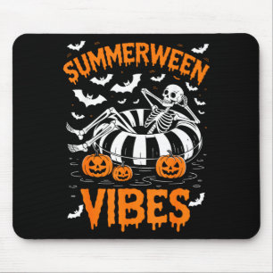 Mousepad Esqueleto de vibrações de Summerween flutuando na 