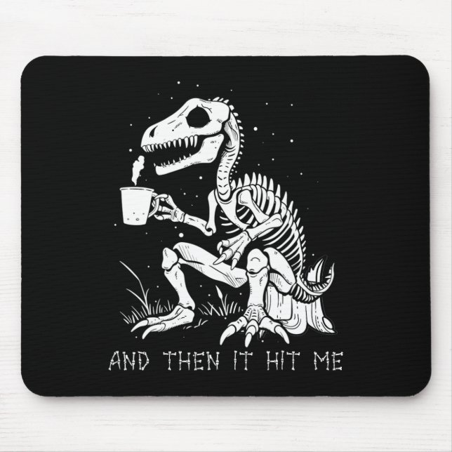 Mousepad Esqueleto Divertido Dinossauro Gótico de Costume M (Frente)