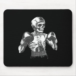 Mousepad Esqueleto Engraçado De Boxer Com Luvas A Boxar A L
