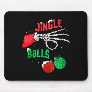 Mousepad Esqueleto engraçado do Natal Jingle Natal engraçad