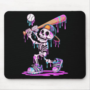 Mousepad Esqueleto Engraçado Figurino De Halloween Para Men