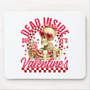 Mousepad Esqueleto Engraçado Morto Por Dentro Mas É Dia dos