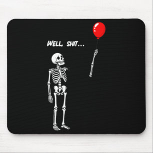Mousepad Esqueleto Feminino Perdeu Balão Humor Negro Engraç