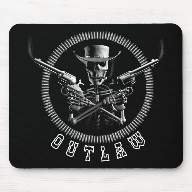 Mousepad Esqueleto foragido (Frente)