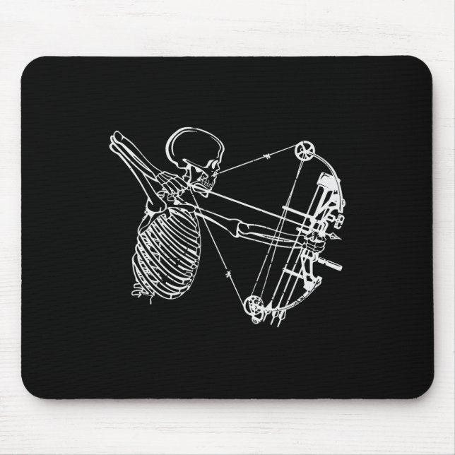 Mousepad Esqueleto legal Com Arco De Arrasto De Caça À Arqu (Frente)