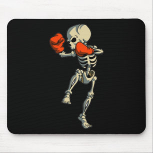 Mousepad Esqueleto Muay Thai Halloween Kickboxing Mma Lutad