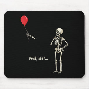 Mousepad Esqueleto Perdeu Balão Coisas Esqueleto Engraçado