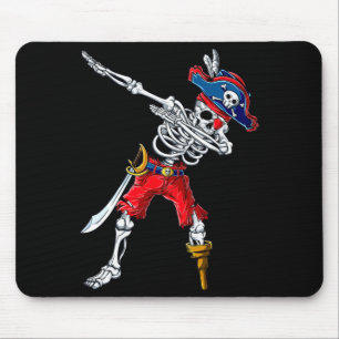Mousepad Esqueleto pirata fazendo dab