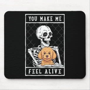 Mousepad Esqueleto Você Faz Me Sentir Vivo