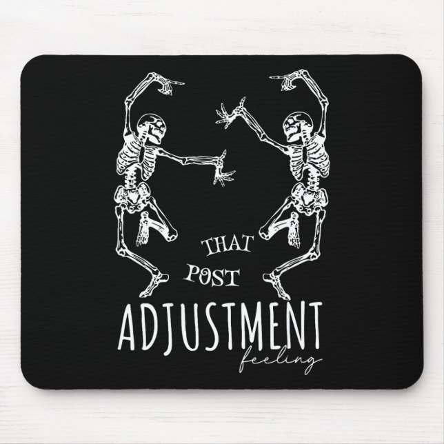 Mousepad Esqueletos Dançantes Chiropractor Que Postam Ajust (Frente)