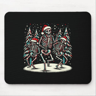 Mousepad Esqueletos de Natal dançantes - Vintage Halloween