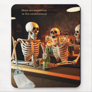Mousepad Esqueletos de um bar