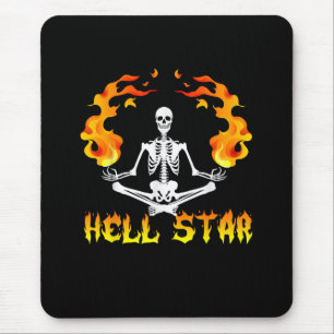 Mousepad Esqueletos Yoga Se Tornam Estrela do Inferno