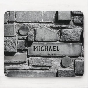 Mousepad Esquema Legal de Parede de tijolos personalizável