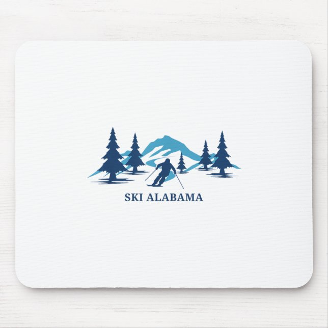 Mousepad Esqui Alabama Ski Resort Skiier _1 (Frente)