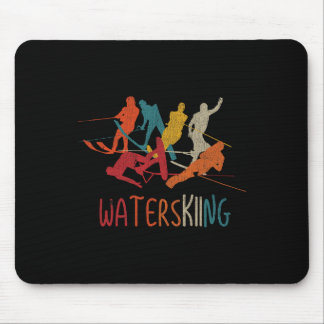 Mousepad Esqui Aquático Vintage Clic Entusiasta de Esqui Aq