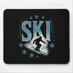 Mousepad Esqui - Corrida de downhill alpino Freestyle