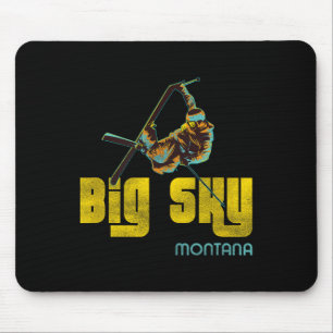Mousepad Esqui da Vintage de Big Sky Montana