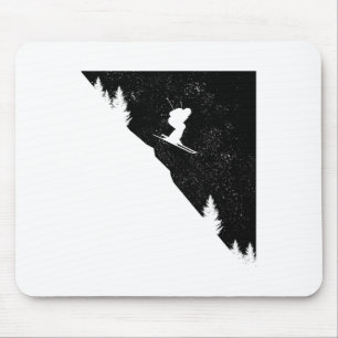 Mousepad Esqui Descida Esqui Freeski Esportes de Inverno Es