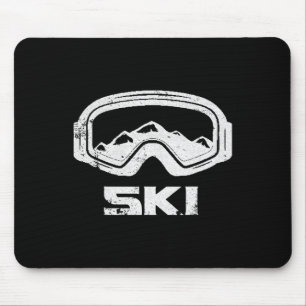Mousepad Esqui Esqui Montanha Montanha de inverno Teto Perf