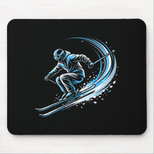 Mousepad Esqui estilo livre esquiador ação esportes de inve