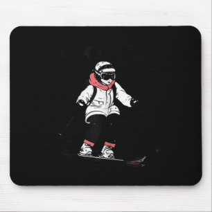 Mousepad Esqui Feminino Japão Estilo Férias de Inverno Esqu