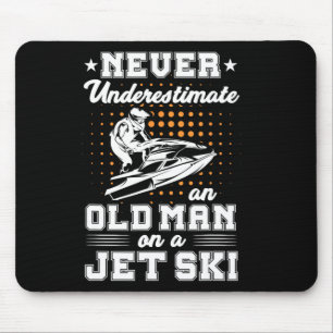 Mousepad Esqui Jet Nunca Subestime Um Velho Em Um Jato