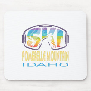 Mousepad Esqui Pomerelle Mountain Idaho Vacinação de Esqui