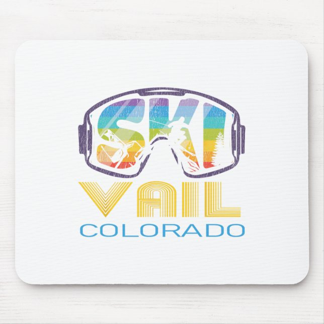 Mousepad Esqui Vail Colorado Férias de Esqui  (Frente)