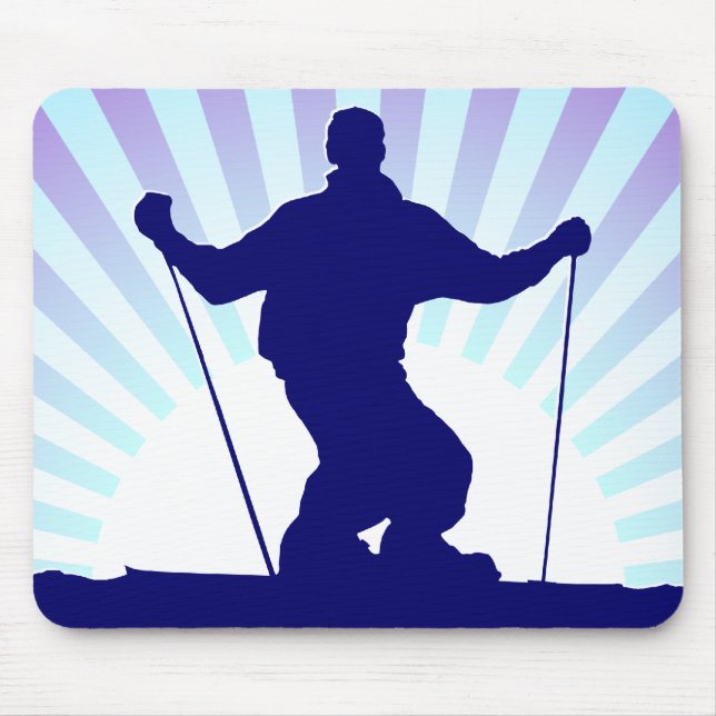 Mousepad esquiador de descida (Frente)