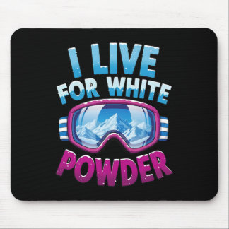 Mousepad Esquiador de neve legal de esqui na neve Férias de